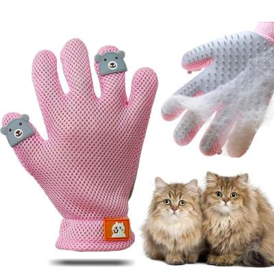 China Durable Pet Grooming Gloves Sweep Massage Glove Pet Deshedding Sweep Gloves Cleaning Petting Tool Hair Remover Glove for sale