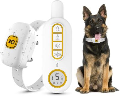 China 2020 New 800M Remote Dog Training Collar Viable Waterproof Dog Shock Collar With Remote For Wholesale for sale