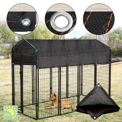 China Breathable Dog Kennel House Cover 80% Dustproof Sunblock Shade Waterproof Dog Cage Cover Foldable Washable Outdoor Pet Kennel Crate Cover for sale