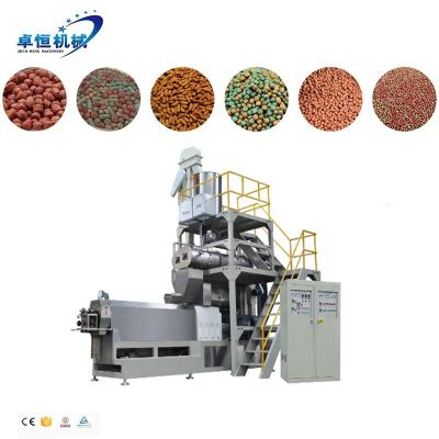 China Pet Food Producing Machine Automatic Pet Ornamental Fish Food Feed Production Line for sale