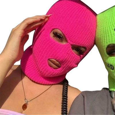 China Wholesale Picture Winter Unisex 3 Hole Balaclava Knitted Csgo Balaclava Ski For Outdoor Sports for sale