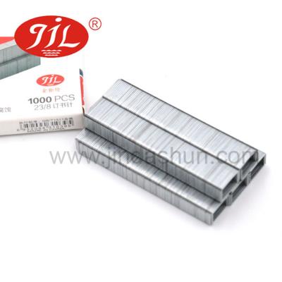 China Wholesale Metal Galvanized Standard Popular 23 Series Stapler Staple 23/8 Sizes Home Office Used Silver Metal Staples for sale