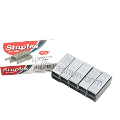 China No. Direct Wholesale Staples. 10 Metal Factory Mini Stapler Silver Plated Office Staples Stationery Staples for sale