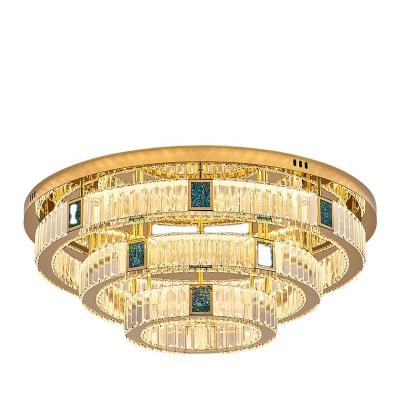 China Post-modern simple color shell ceiling light living room LED ceiling lamp outdoor mounted crystal circular creative circular atmospheric ceiling for sale