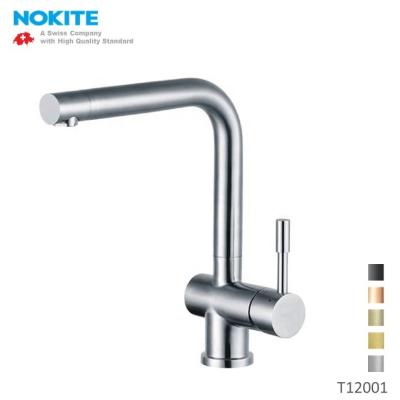 China Other Rotate Solid Stainless Steel Kitchen Faucet With Lead Free NSF Watermark cUPC Sink Mixer Tap for sale