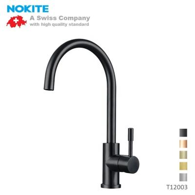 China Thermostatic Faucets Customized PVD black color Pull kitchen sink mixer with Watermark Wels certificate for sale