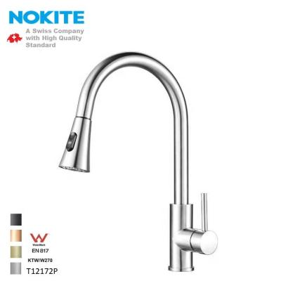 China Thermostatic Faucets 304SS Double Sprayer Kitchen Sink Mounted Faucet for sale