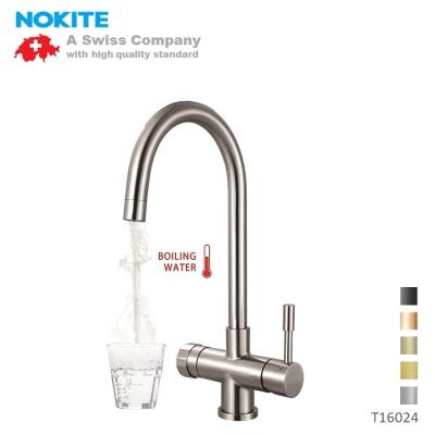 China Other 316 304 Stainless Steel Boiling Water Kitchen Faucet 3 In 1 Hot Drinking Water Faucet for sale