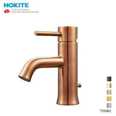 China Thermostatic Faucets Color Optional Customized Color 304 Stainless Steel Bathroom Sink Faucet for sale