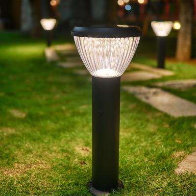 China Cheap Morden Price ABS Aluminum Park Driveway Mount Outdoor Garden Stand 5w Led Solar Lawn Light for sale