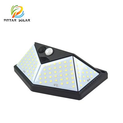 China Solar Wall Mounted High Efficiency Garden Solar Panel Light Outdoor Human Body Induction Solar Wall Light for sale