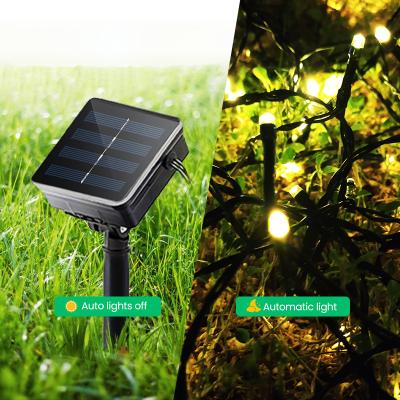 China Outdoor Solar Powered 3.7V/800mAh Lithium Battery String Lights Promotion 200LED Solar String Lights Solar Powered String Lights for sale