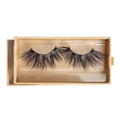 China Volume Sensitive Russian Mink Strip Lashes 3D Fluffy Eyelashes With Box Logo Customized for sale