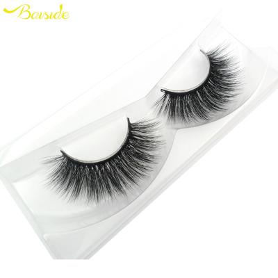 China Wholesale Natural Soft Handmade Silk 5d False Eyelashes Strip Thick Full Lashes Comes With Free Eyelash Packing Box for sale