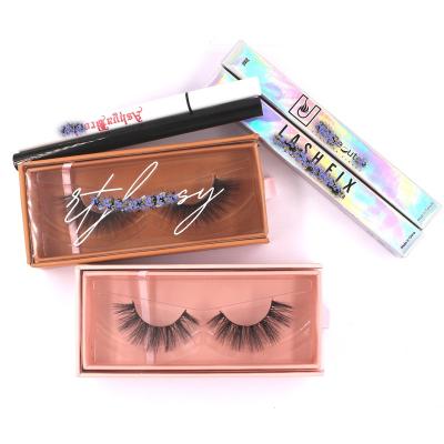 China Wholesale Luxury Natural Soft False 3d Mink Lashes High Quality Synthetic Lashes Silk Lashes Make Private Packing Custom Box for sale