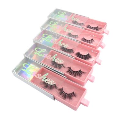 China Natural Instant Long Magnetic Box Eyelash False Eyelash With Private Label Packaging Box for sale