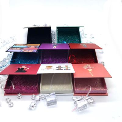 China Waterproof Eyelashes Packaging Square Eyelash Box and Eyelash Packaging Box for sale