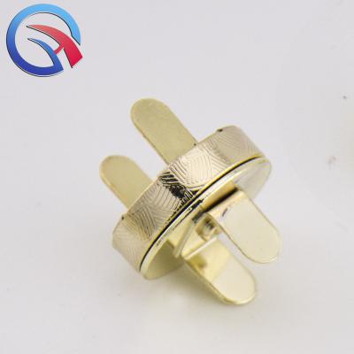 China Top Grade QingHe Gold LEAD FREE 18x4mm Round Snap NICKEL FREE Metal Button Magnetic Button For Handbags for sale