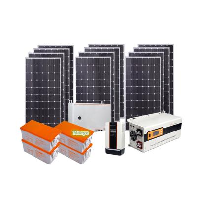 China 3kw 5kw 10kw Home Solar Panel Home Systems , Off Grid Mono Solar Panel Kits Full Kits Price for sale