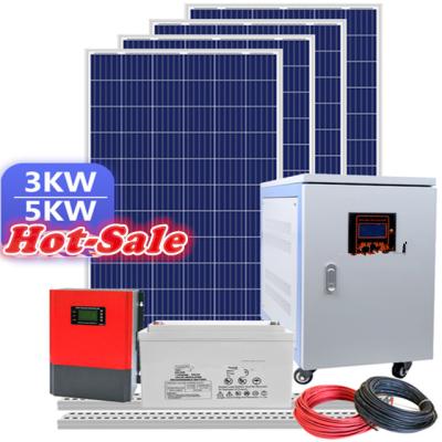 China Home Solar Complete System 3kw Energi Generat Solar System Off Grind Solar Panel 500w System for sale