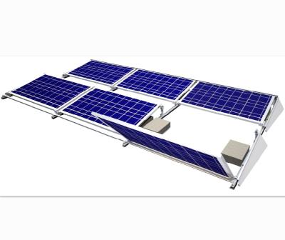 China Flat roof solar panel bracket, solar roof rack roof rail, solar aluminum roof structure rails for sale