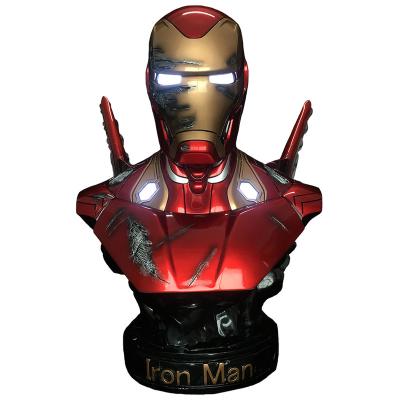 China Folk Model Ornaments Complex Art Hot Sale Iron Man Bust MK50 Figure Sculpture for sale