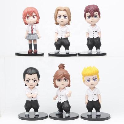 China 6pcs Funny Anime Tokyo Revenge Figure For Boy Game Home Decoration Cute Gift For Kid Toys for sale