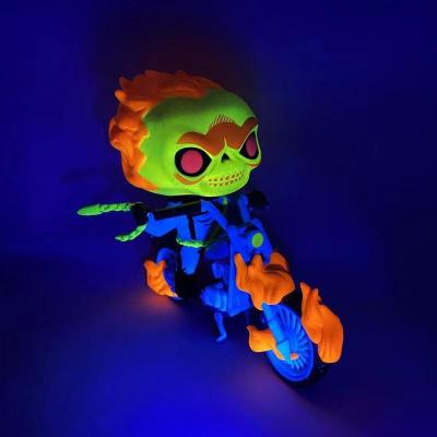 China FUNKO POP Universe Funny Ghost Rider BIG Tricks Shaking Head Toy Collection Model Doll Toys Action Numbers for sale