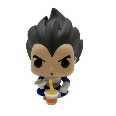 China Funny Funko Pop Animation Dragon Ball Vegeta Eating Noodles Edition Vinyl Figure Model Doll Gift 758# Action Figure Toys Limited for sale