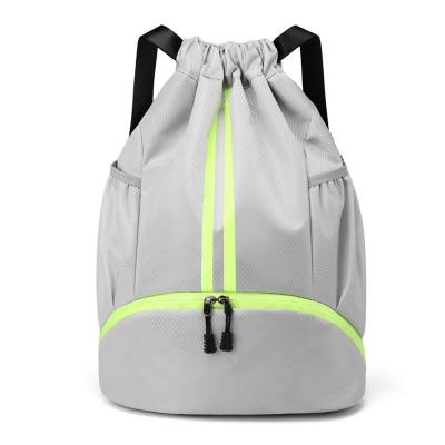 China Low MOQ Promotion Basketball Drawstring Football Bag Waterproof Small Drawstring Backpack for sale