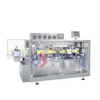 China GGS-118P5 Full Automatic Food Butter Cream Sauce Cosmetic Liquid Cream Filling And Small Blister Packing Machine for sale