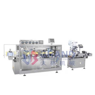 China GGS-118P5 Food Paint Liquid Filling Machine And Pesticide Filling Machine With Labeling Machine for sale