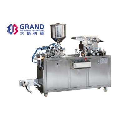 China DPP-80 Automatic Food Plastic Aluminum Honey Blister Packing Machine Honey Filling Liquid Packing Machine for sale