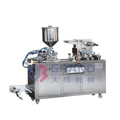 China DPP-80 Food For Filling And Butter Packing Chocolate Block Honey Ketchup Cosmetic Blister Packaging Machine for sale