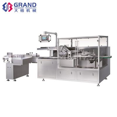 China Horizontal Automatic Food GSZ-130 Condom Machinery Pill Mask Soap Perfume Box Carton Packing Cartoning Machine for sale