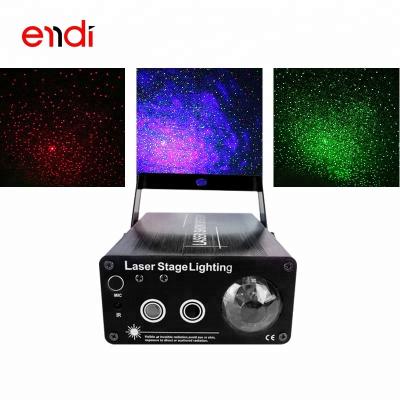 China LANDSCAPE ENDI Starry Sky Effects Sound Activated Party Lights with Red and Green Laser Star Light Projector for sale