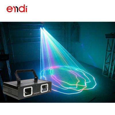 China Hotel ENDI 2 hole laser ballroom lights with rgb 3d light effect for stage disco KTV nightclub bar DJ show ceiling lamp for sale