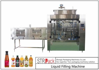 China Powerful Timed Glass Bottle Filling Machine For Vinegar / Soy Sauce / Chili for sale