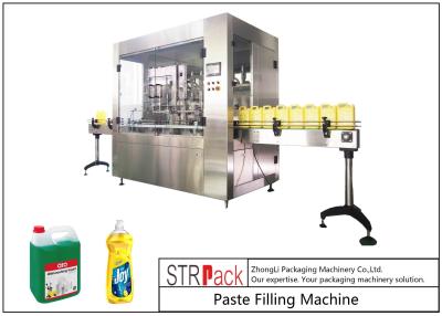 China 8 Heads Dishwashing Piston Filling Machine With Servo Filler 3000 B/H Large Capacity Paste Filling Machine for sale