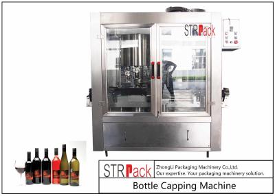 China Rotary Crimping Electric ROPP Capping Machine 6 Heads For Aluminum Cap Bottles for sale