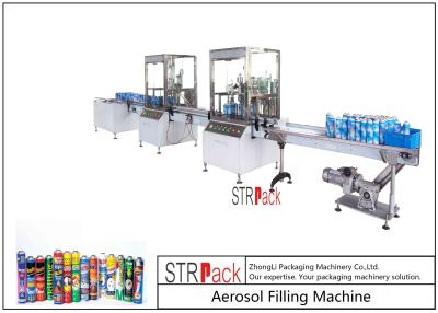 China High Capacity automatic Aerosol Filling Machine For PU Foam / Pesticide for sale