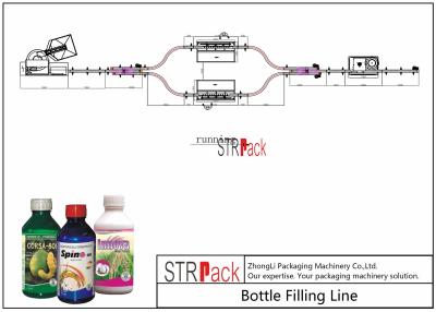 China Pesticide and Chemical Fertilizer Filling Machine With Anti-corrosive Gravity Filling Machine,Linear Capping Machine for sale