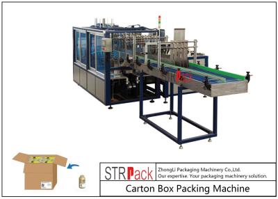 China Linha de enchimento líquida máquina de embalagem da caixa para 250ML-2L em volta do empacotamento da caixa da garrafa à venda