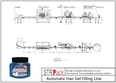 China Metal Liquid Bottle Filling Machine / Hair Gel Bottle Filling And Capping Machine for sale