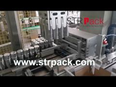 Bottle Products Case Packer With Filling Line for Personal Care & Cosmetics Auto Filling Packing