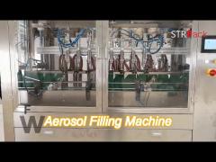 High Capacity Automatic Aerosol Filling Machine For Pu Foam / Pesticide