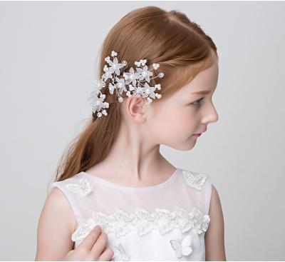 China Fashion Gorgeous Rhinestones Crystals Beads Flower Hair Accessories Women Bridal Wedding for sale