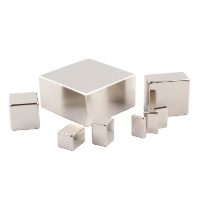 China Industrial Neodymium Permanent Rectangular Block Ndfeb Block Coating Nickel Square Magnet for sale