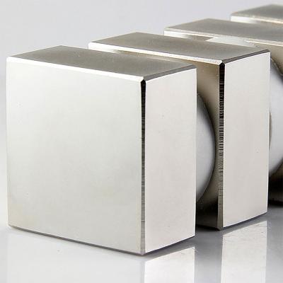 China Industrial Magnet 50x50x25 Mm Large Permanent Neodymium N52 Block Magnet NdFeB Strong Magnets for sale