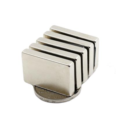 China Modern Custom N35 N42 N52 NdFeB Neodymium Magnetic Magnets in Block Shape for Magnetic Gate and Generator for sale